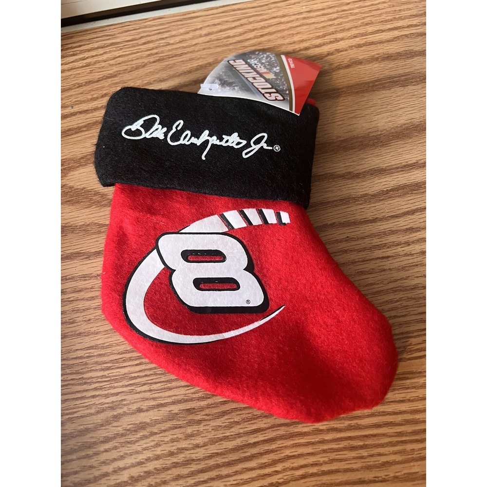 Trevco Nascar Dale Earnhardt Jr Mini Christmas Stocking Red & Black‎ 6 Inch NEW